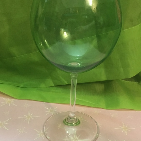 Unknown Manufacturer Dining Set 2 Colored Balloon Wine Glasses